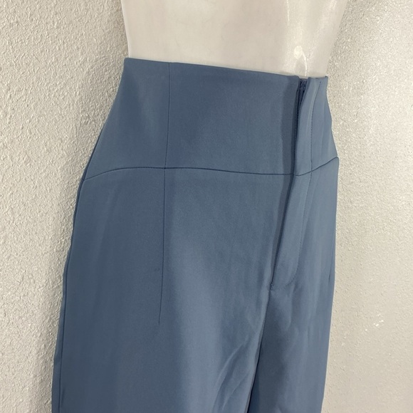 NWT Meshki Indie High Waist Steel Blue Crop Pants Large L - Picture 6 of 12